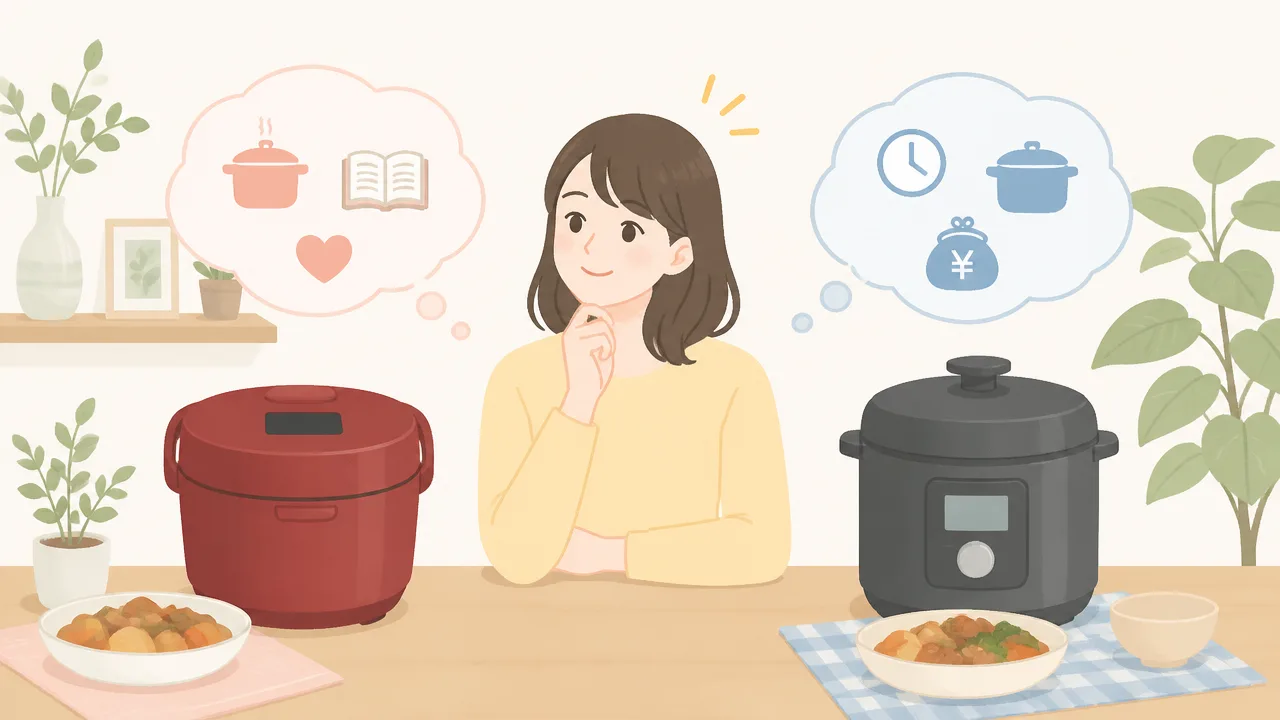 シャープのホットクックとアイリスオーヤマの電気圧力鍋の違いは？